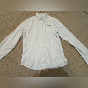 Columbia Women's Classic White Button-Down Shirt